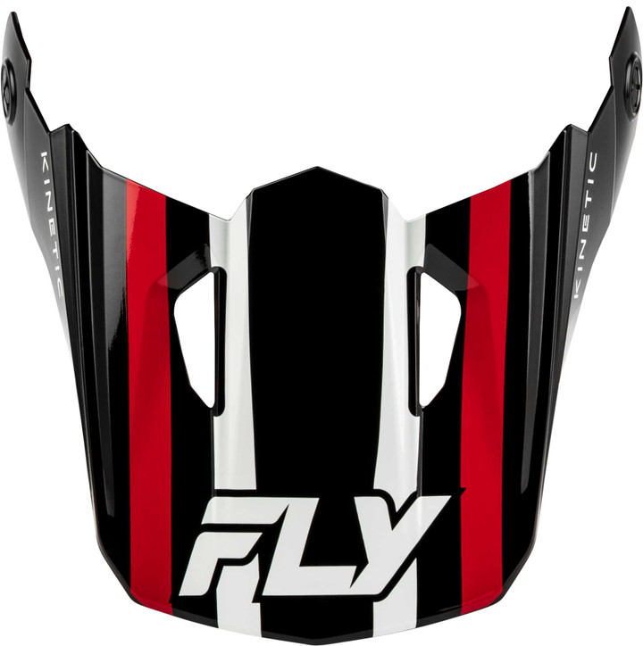 FLY RACING Kinetic SYNC Helmet Visor Black/Red/White Xl/2X 73-2002VX