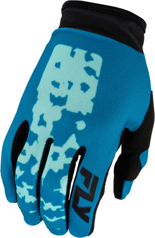 FLY RACING Women's Lite Flake Gloves Aqua/Teal/Black Sm 380-611S