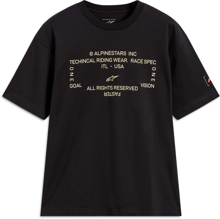 ALPINESTARS Infinity Oversized Ss CSF Tee Black Lg 1236-72302-10-L
