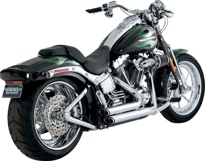 VANCE & HINES Shortshots Staggered Exhaust System - Chrome - Softail 17222