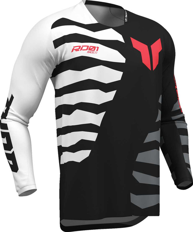 THOR Launchmode Shredder Jersey - Black/White - 3XL 2910-8877