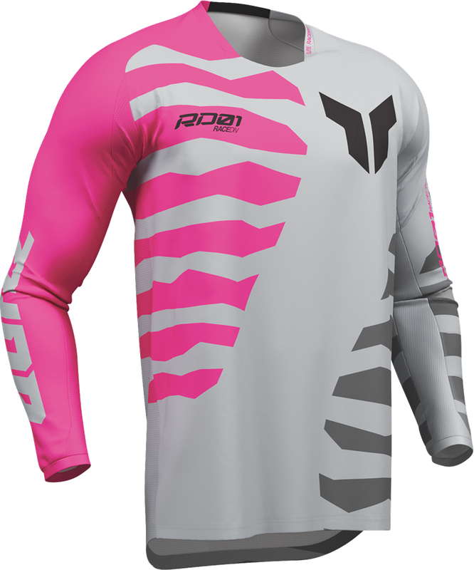 THOR Launchmode Shredder Jersey - Gray/Fuchsia - Small 2910-8878