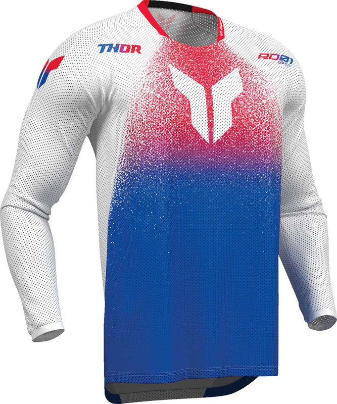 THOR Launchmode Air Darkside Jersey - White/Blue - 3XL 2910-8919
