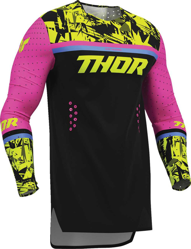 THOR Sportmode Punk'd Jersey - Black/Fuchsia - 2XL 2910-8860