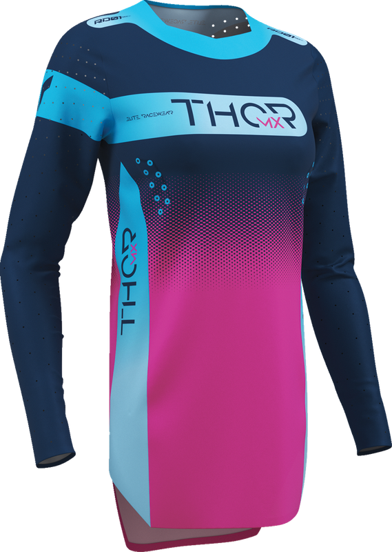 THOR Women's Sportmode Merge Jersey - Navy/Fuchsia - Large 2911-0397