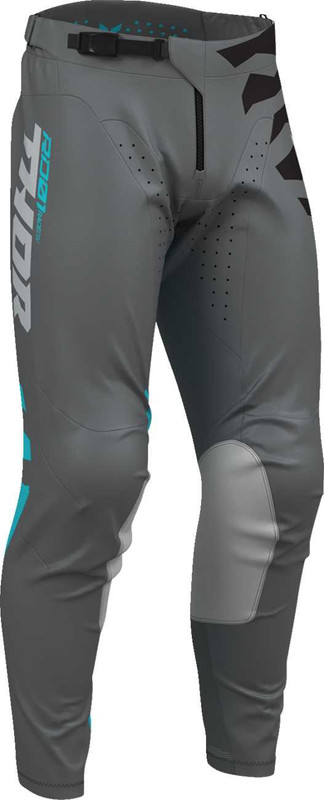 THOR Launchmode Shredder Pants - Charcoal/Aqua - US 34 2901-13045