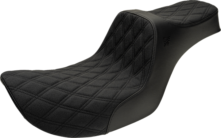 SLYFOX High Noon Seat - Vinyl - Black Double Diamond Stitch - FXR -'82-'00 4738C