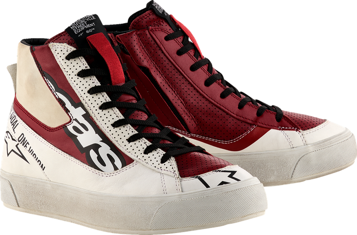 ALPINESTARS Stella Stated Flair Shoes - White/Rio Red - US 8 2541426-2066-8