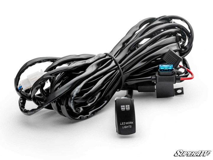 LED Light Wiring Harness with Rocker Switch - LED Cube/Pod Light Harness
