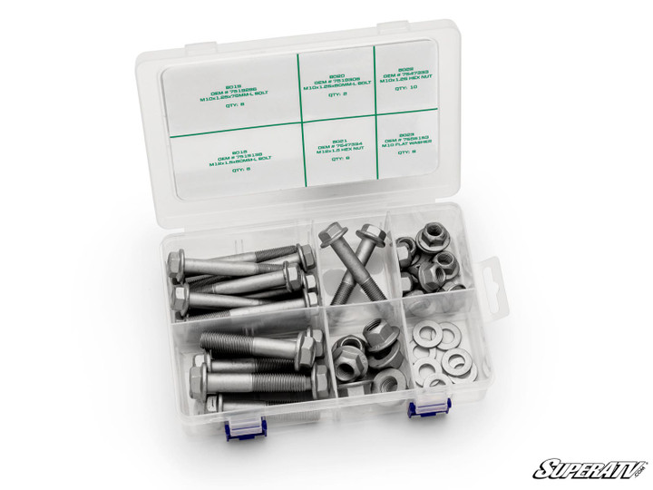 Up & Running Polaris RZR XP Turbo Suspension Bolt Kit - Radius Arm Kit - 2017-2021