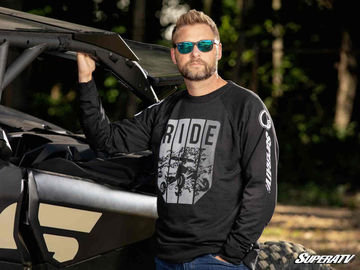 SuperATV Black Ride Sweatshirt - 2XL