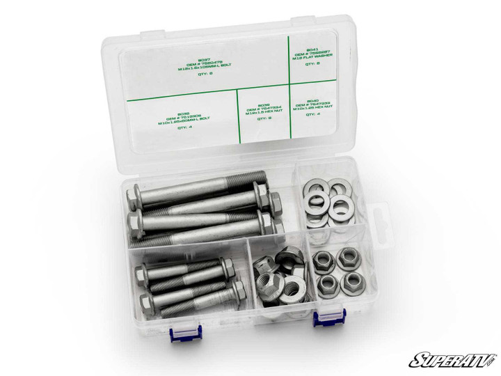 Up & Running Polaris Ranger XP 1000 Suspension Bolt Kit - Front A-Arm Kit