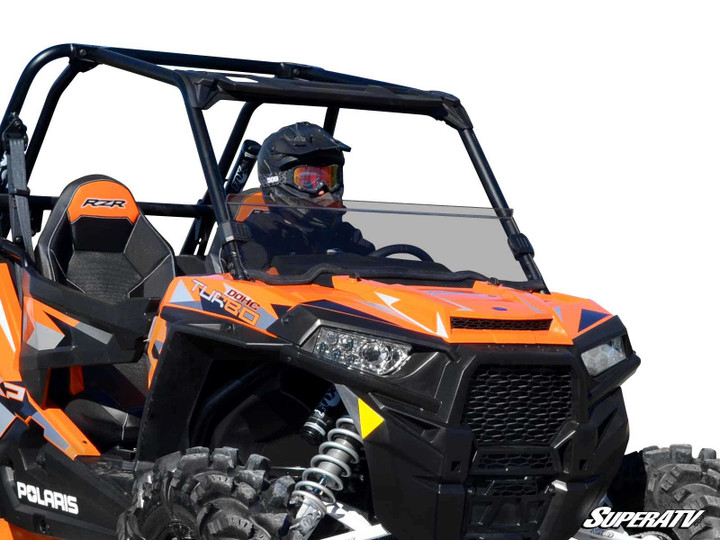 Polaris RZR XP 1000 Half Windshield - 2014-2018 - Scratch Resistant Polycarbonate - Light Tint