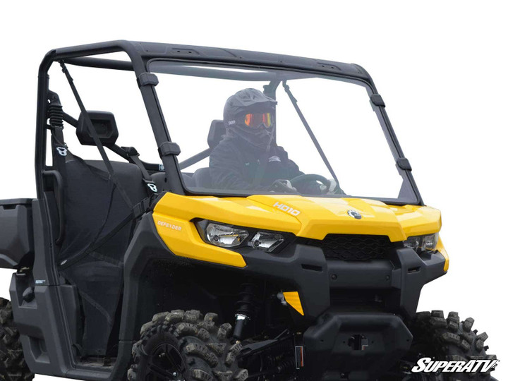 Can-Am Defender HD7 Full Windshield - Standard Polycarbonate - Clear