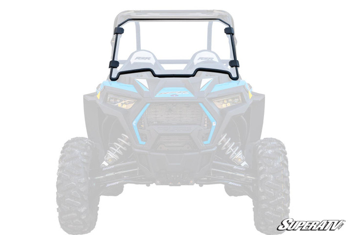 Polaris RZR XP Turbo Full Windshield - 2019-2021 - Scratch Resistant Polycarbonate - Clear