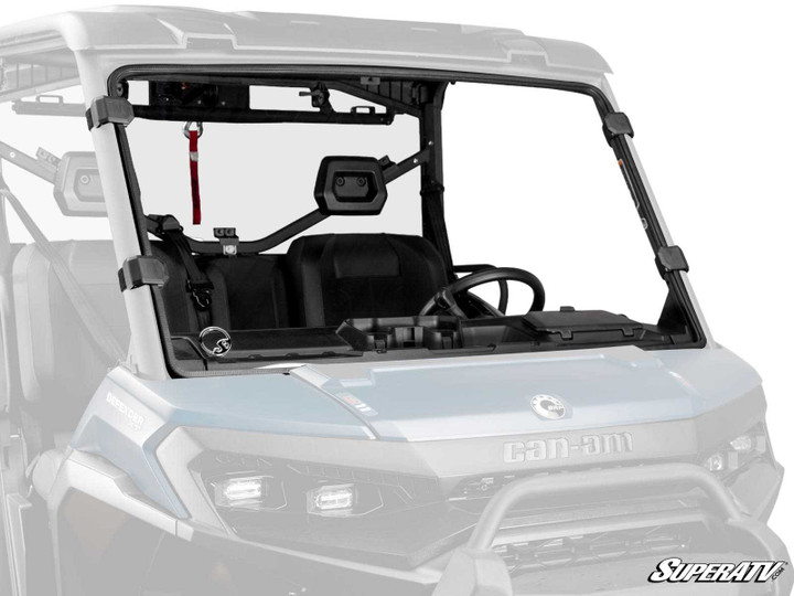 Can-Am Defender HD11 Full Windshield - Scratch Resistant Polycarbonate - Clear
