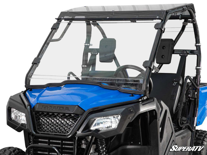 Honda Pioneer 500 Full Windshield - Scratch Resistant Polycarbonate - Clear
