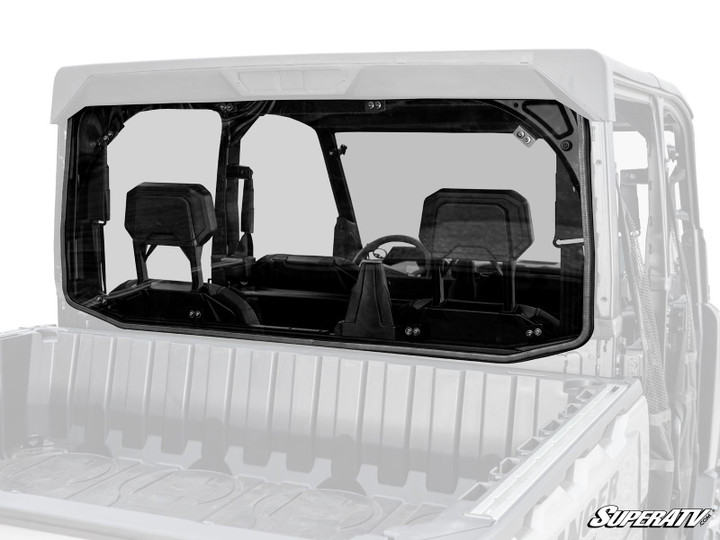 Polaris Ranger XD 1500 Rear Windshield - Standard Polycarbonate - Light Tint