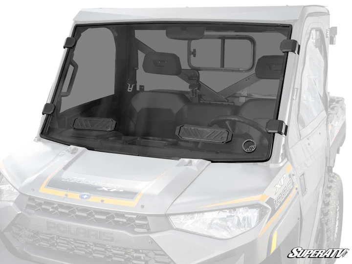 Polaris Ranger XP 900 Vented Full Windshield - Scratch Resistant Polycarbonate - Dark Tint