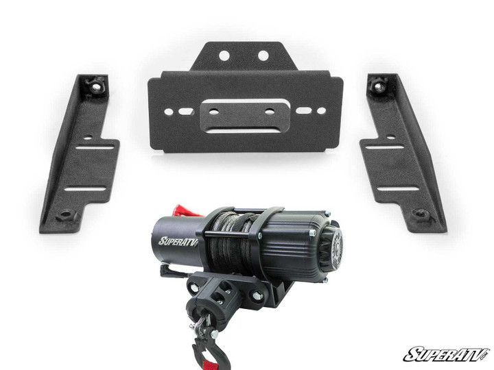Polaris RZR Winch Mounting Plate - 3500 lb. - Winch Included
