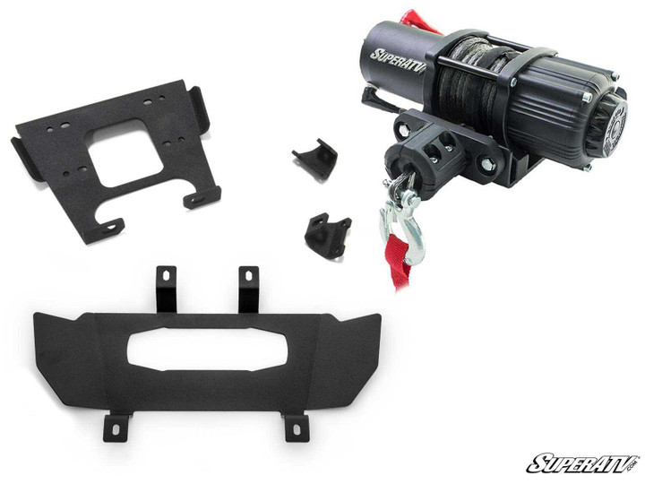 Polaris RZR XP Turbo Winch Mounting Plate - 2019-2021 - 3500 lb.