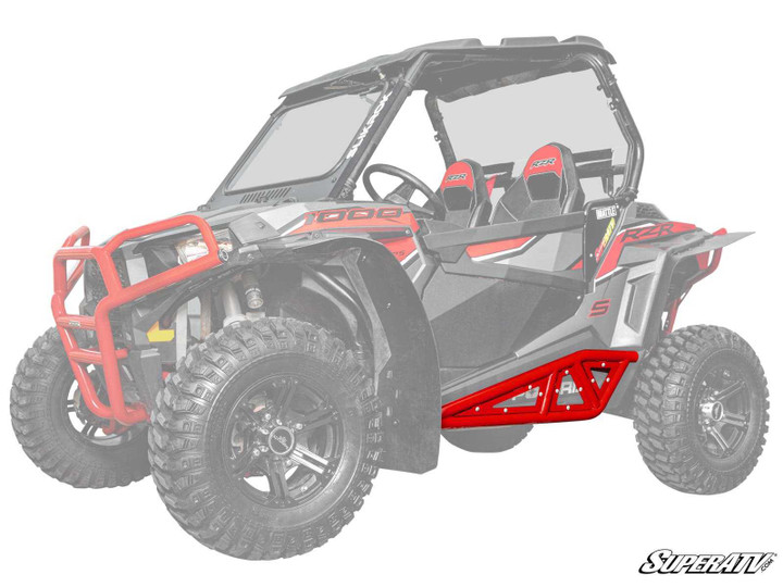 Polaris RZR XP 1000 Heavy-Duty Tube Rock Sliders - Red