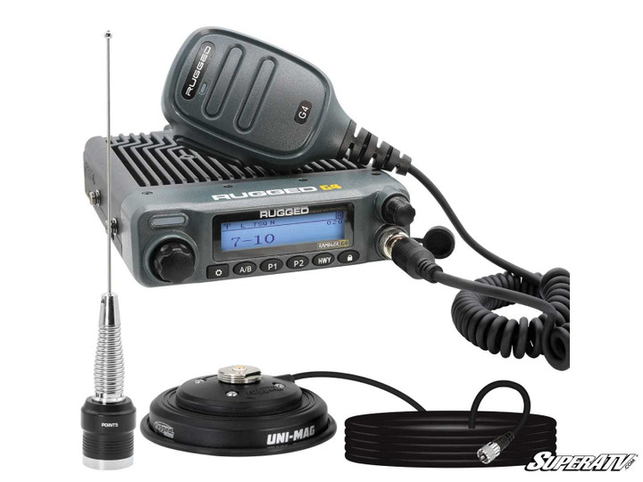 Rugged Radios Radio Kit Lite Rambler G4 GMRS Band Mobile Radio with Antenna -
