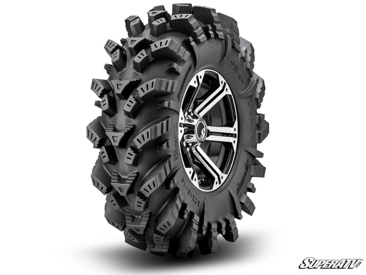 Intimidator Tires 28x10x14 on 14" Bandit H-Series Machined Finish Wheels 4/156 Pattern -