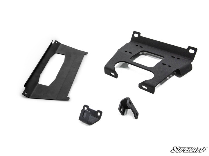 Polaris RZR XP Turbo Winch Mounting Plate - 2017-2018 - 6000 lb.