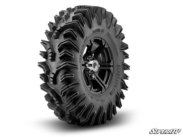 Mounted Tires - Terminator - 34x10-15 - 4/110 - Bandit H Series - Black - 15 inch - 7 inch -