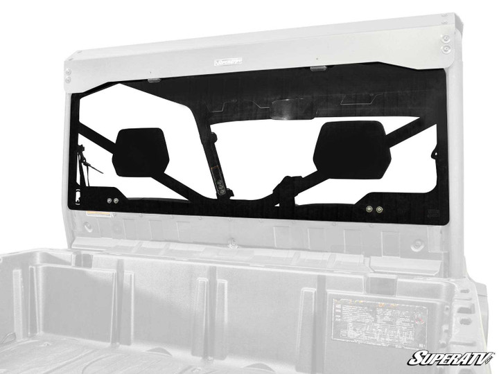 Can-Am Defender HD9 Rear Glass Windshield - With OEM Roof