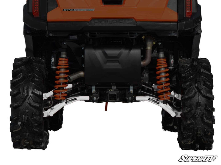 Polaris RZR Trail S 900 High Clearance 1.5" Rear Offset A-Arms - White Aluminum