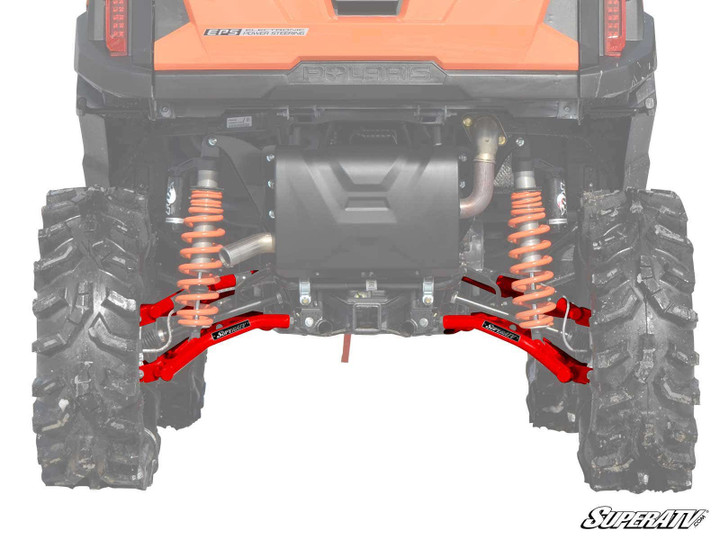 Polaris RZR Trail S 1000 High Clearance 1.5" Rear Offset A-Arms - Red