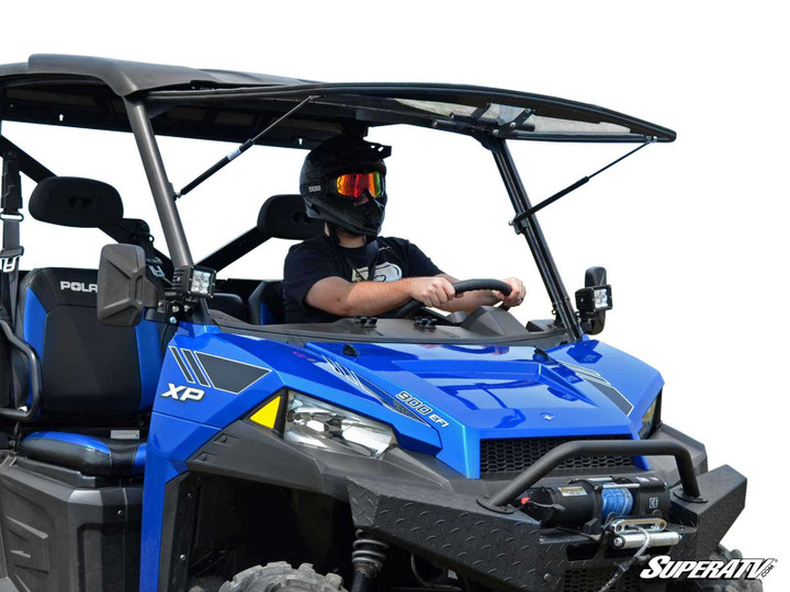 Polaris Ranger XP 570 Scratch Resistant Flip Windshield -
