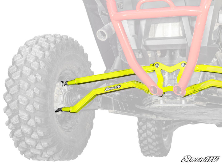 Polaris RZR XP Turbo High Clearance Boxed Radius Arms - Lime Squeeze