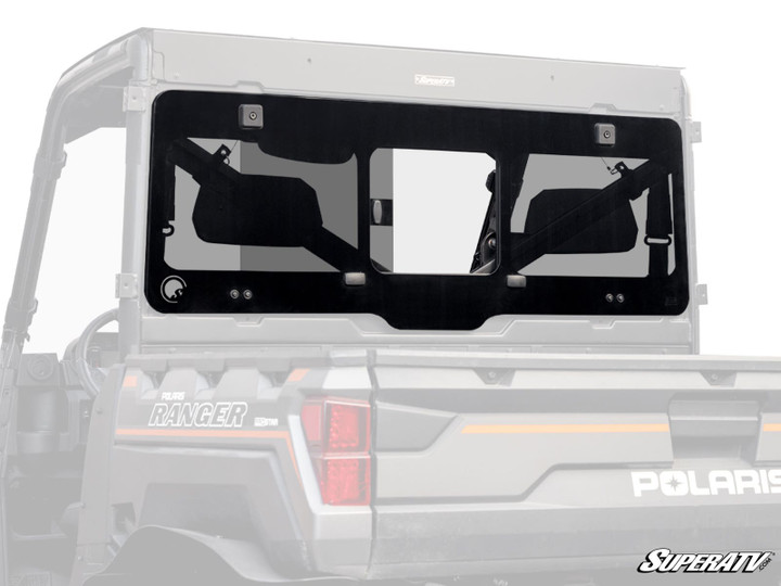 Polaris Ranger XP 900 Glass Sliding Rear Windshield -