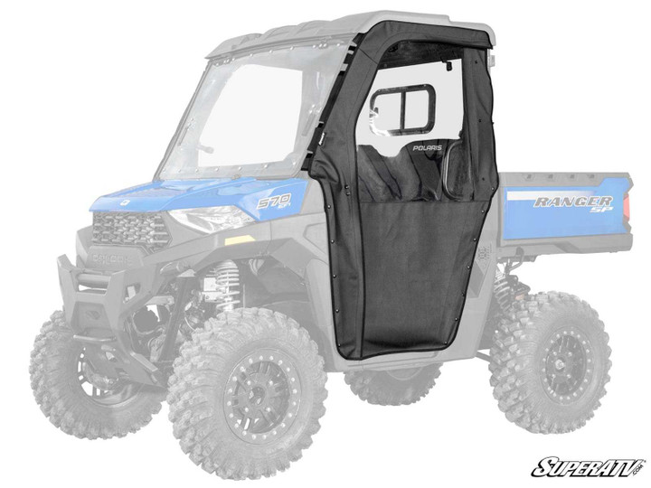Polaris Ranger SP 570 Primal Soft Cab Enclosure Doors - Light Tint Rear Windshield