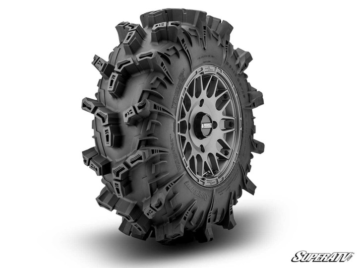 Mounted Tires - Intimidator - 34x10.5-15 - 4/136 - Hellfire - Matte Titanium - 15 inch - 7 inch -
