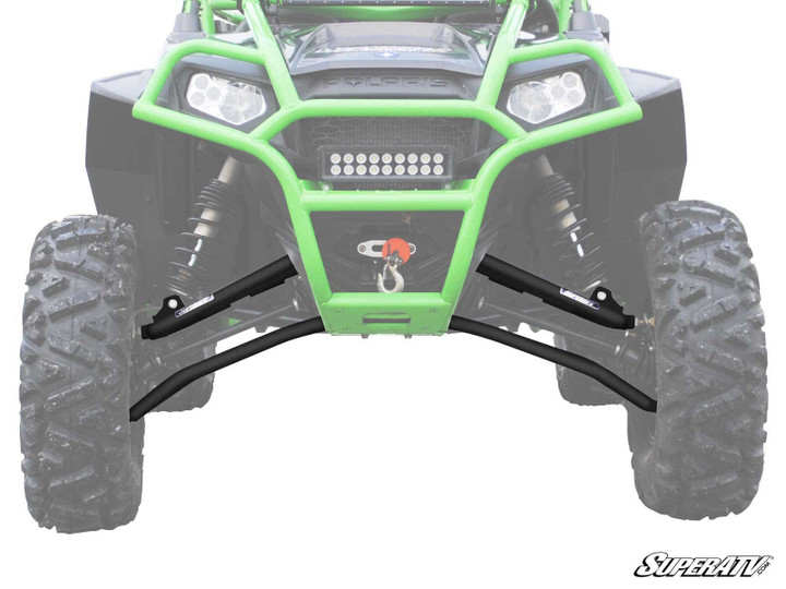 Polaris RZR XP 900 High Clearance 1.5" Forward Offset A-Arms - Standard Duty Ball Joints - Black