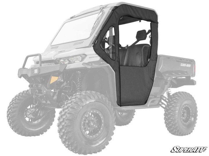 Can-Am Defender HD11 Primal Soft Cab Enclosure Doors - Dark Tint Rear Windshield