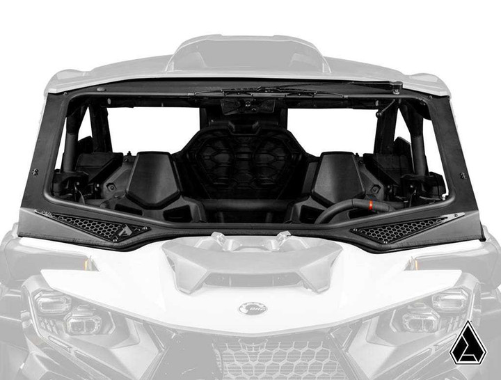 Assault Industries Can-Am Maverick R Glass Windshield - Driver's Side Wiper