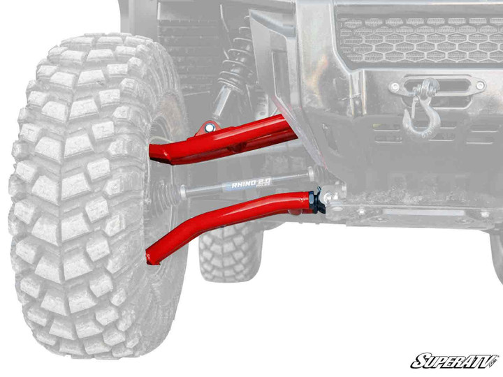 Honda Pioneer 1000 Atlas Pro 1.5" Forward Offset A-Arms - 2016-2021 - Heavy-Duty 4340 Chromoly Steel - Red -