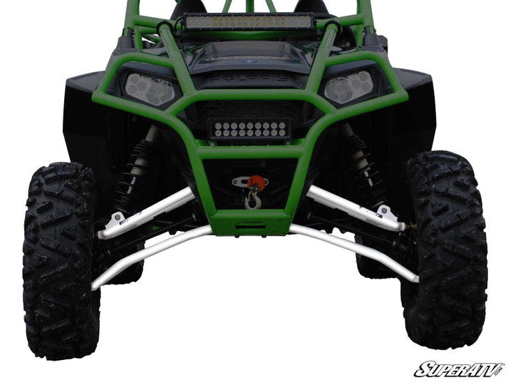 Polaris RZR XP 900 High Clearance 1.5" Forward Offset A-Arms - Keller Ball Joints - White