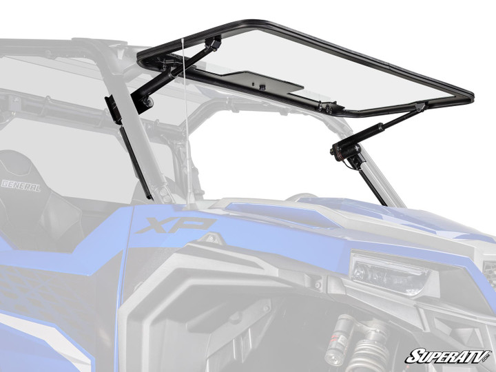 Polaris General 1000 MaxDrive Power Flip Glass Windshield - Without Wiper & Washer Kit