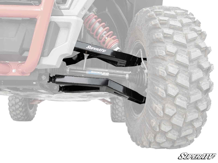 Polaris RZR Trail S 900 2" Forward Offset Boxed A-Arms - Heavy-Duty 4340 Chromoly Steel - Black