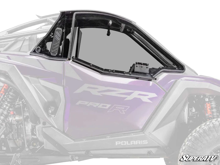 Polaris RZR Pro R Hard Cab Enclosure Upper Doors - 2025+ - 2 Seat with Rockford Fosgate Audio - Polycarbonate - Light Tint Windshield -
