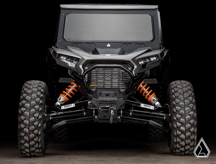 Assault Industries Polaris RZR XP High-Clearance 1.5" Forward Offset Boxed A-Arms - Super Duty 300M Ball Joints