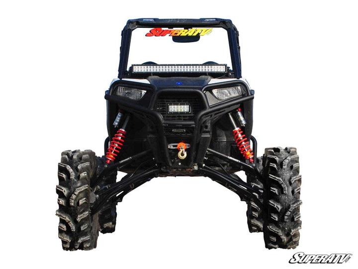 Polaris RZR S 1000 7-10" Lift Kit - Rhino 2.0 - SuperATV Remote Reservoir - Black -