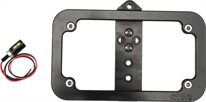 AXIA Lighted License Plate Frame Bolt-On MODBOLP-BK