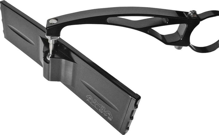 AXIA 9" Wide Panoramic Rear Mirror 6" Arm 1 Clamp Needed MOD9PRVMEC-BK